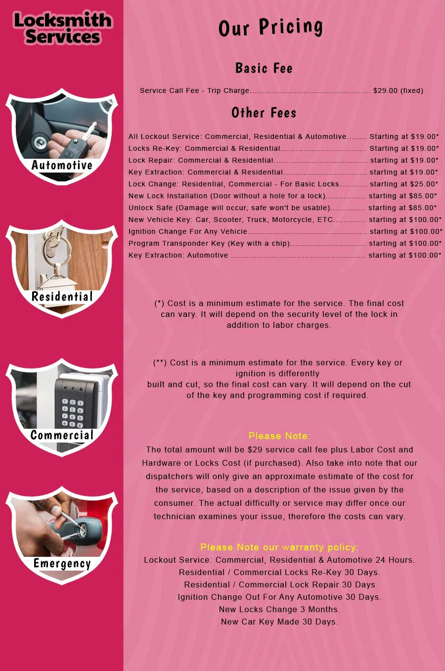 Little Ferry NJ Locksmith Store Little Ferry, NJ 201-403-2674 - price-list-c-18